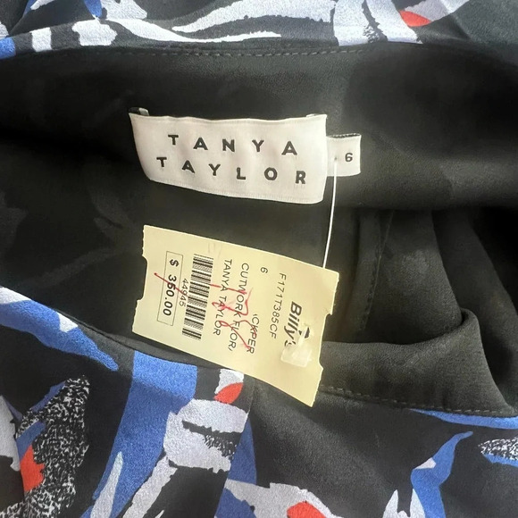 Tanya Taylor One Shoulder Floral‎ Orla Top in Blue Size 6 - Picture 11 of 12